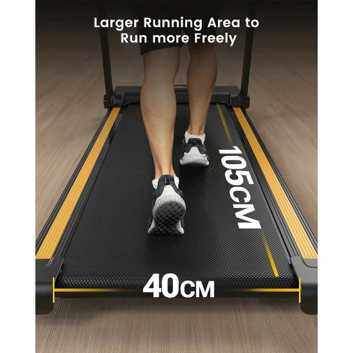 Mini tapis roulant pliable Urevo URTM006 - Vitesse 1 à 10 km-h - 12 programmes HIIT - Écran LCD3