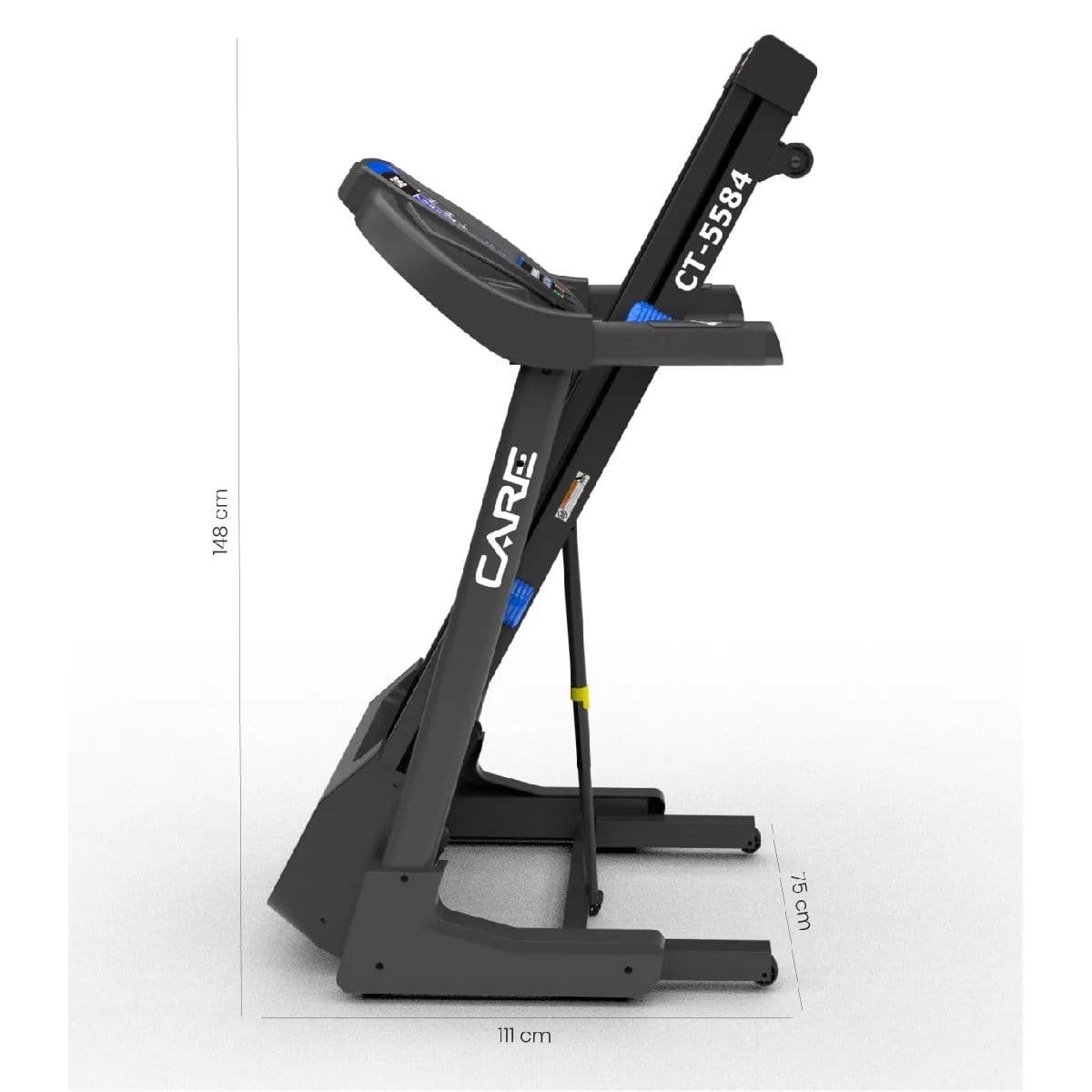 Tapis de course connecté - Care CT-5584 -18 km-h - Moteur 1.5CV - KINOMAP - Pliable2