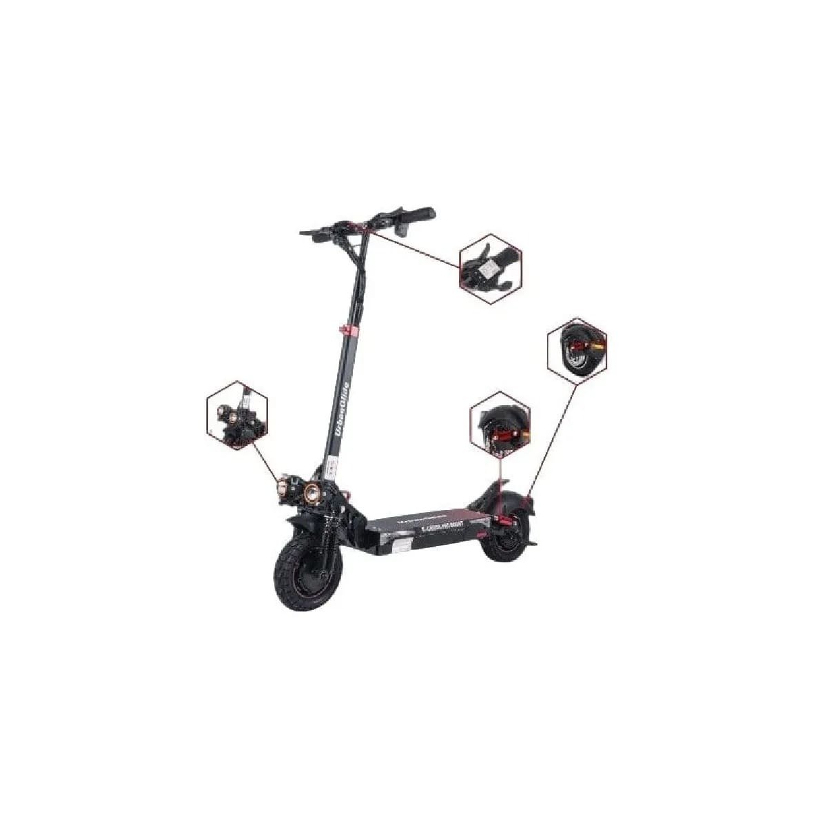 Trottinette Électrique Urbanglide Ecross Pro Boost 1600W Reconditionnée – Double Moteur, 50 km d'Autonomie1