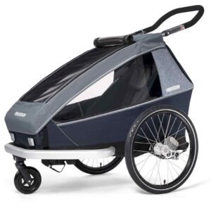 Croozer Kid Vaaya 1 – Remorque Vélo Enfants – graphite blue