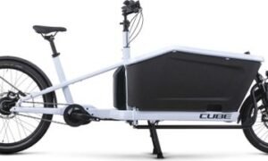 Vélo Cargo Électrique Cube Cargo Hybrid 500 Enviolo Cargo 500 Wh 20/27.5'' Blanc Flash