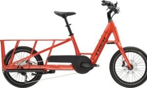 Vélo Cargo Longtail Électrique Trek Fetch+ 2 Shimano Deore 10V 500Wh 20'' Rouge Lave