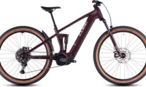VTT Électrique Tout-Suspendu Cube Stereo Hybrid One22 Pro 800 Shimano Cues 10V 800 Wh 29'' Rouge Amarone 2025